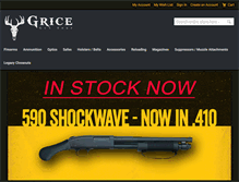 Tablet Screenshot of gricegunshop.com